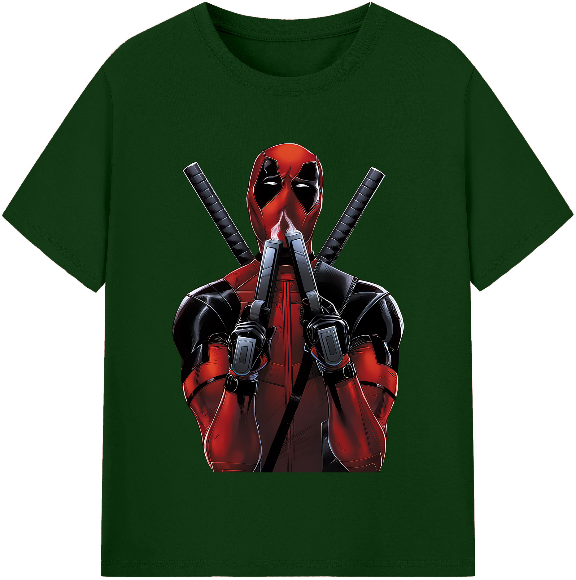 （画像用） Deadpool デッドプール 綿100％半袖Tシャツ（フロントプリント）
